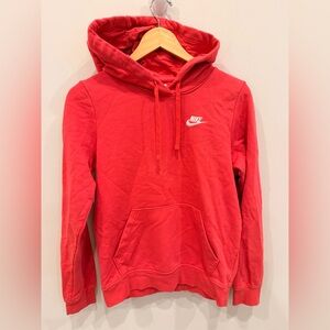 Nike Coral Fleece Pullover Hoodie XS Swoosh Logo